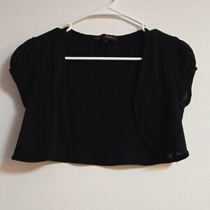 Heart soul black mini shrug
